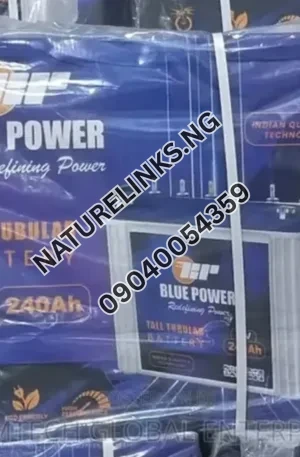Blue Power Tall Tubular Battery 240ah Price in Nigeria Nature Solar Global Limited