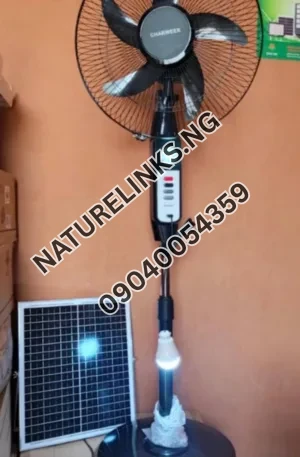 Charweek 16-Inch Solar Rechargeable Standing Fan Price in Nigeria Nature Solar Global Limited