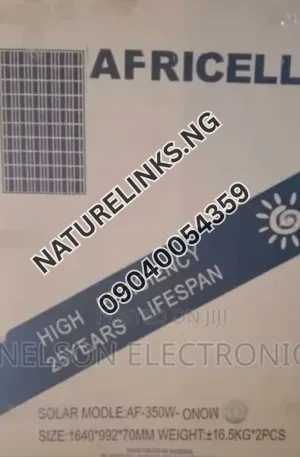 Africell AF-350W-MONO Solar Panel Price in Nigeria Nature Solar Global Limited