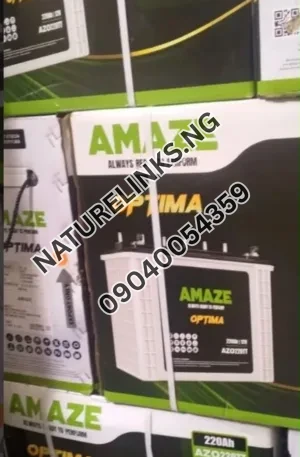 Amaze Optima 200Ah Tubular Battery Price in Nigeria Nature Solar Global Limited
