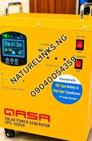 500W Qasa Solar Generator Price in Nigeria Nature Solar Global Limited