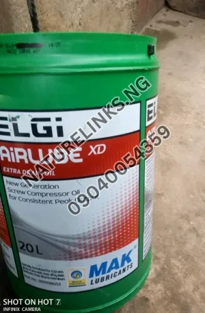 ELGi AiRLUBE XD EXTRA DRAIN OIL 000998053 Price in Nigeria Nature Solar Global Limited 🇳🇬