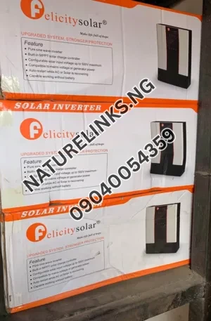 3KVA FELICITY SOLAR INVERTER HYBRID Price in Nigeria Nature Solar Global Limited