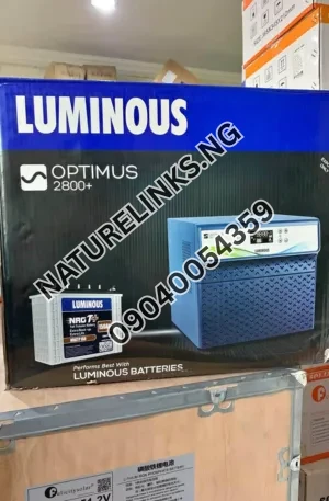 LUMINOUS BATTERIES 2.8kva /24v Price in Nigeria Nature Solar Global Limited