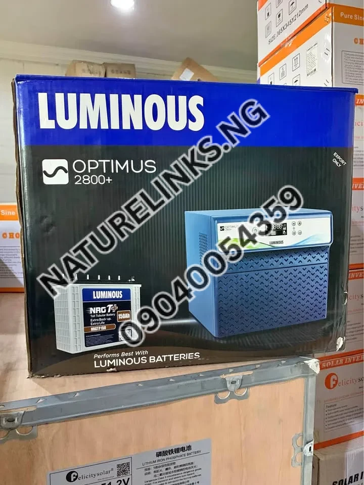 LUMINOUS BATTERIES 2.8kva /24v Price in Nigeria LUMINOUS BATTERIES 2.8kva /24v Price in Nigeria Nature Solar Global Limited