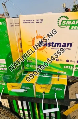 220AH-12v Eastman Solar tubular battery Price in Nigeria Nature Solar Global Limited