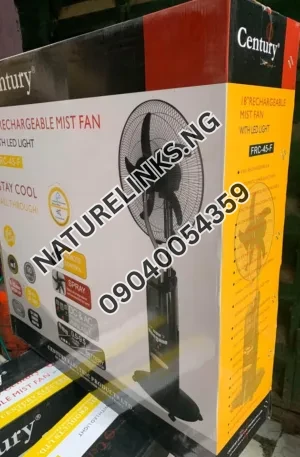 18”RECHARGEABLE MIST FAN Price in Nigeria Nature Solar Global Limited