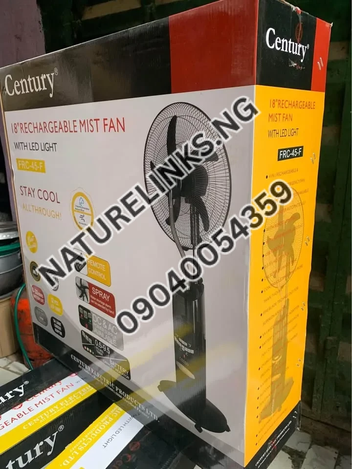 18”RECHARGEABLE MIST FAN Price in Nigeria 18”RECHARGEABLE MIST FAN Price in Nigeria Nature Solar Global Limited