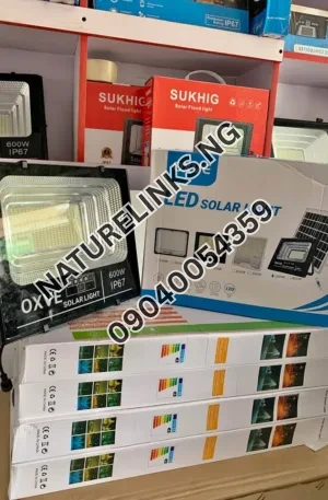 600w OXVE SOLAR LIGHT Price in Nigeria Nature Solar Global Limited