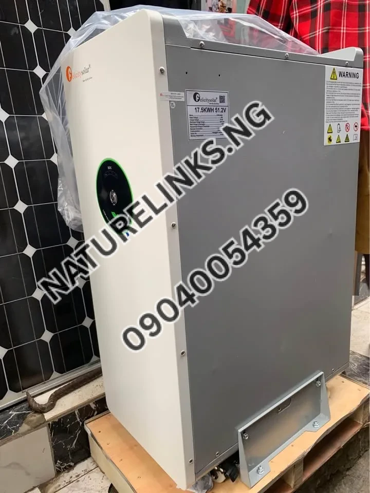 FELICITY LITHIUM ION BATTERIE 17.5kwh/51.2v Price in Nigeria 2 FELICITY LITHIUM ION BATTERIE 17.5kwh/51.2v Price in Nigeria Nature Solar Global Limited 2