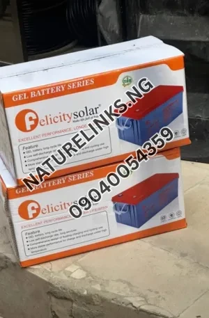 200ah felicity deep cycle battery Price in Nigeria Nature Solar Global Limited 🇳🇬