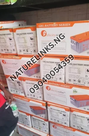 200ah felicity deep cycle battery Price in Nigeria Nature Solar Global Limited 🇳🇬