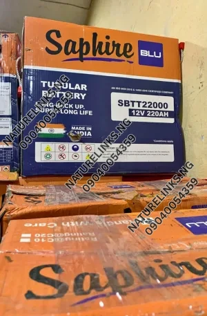 Saphire battery 220ah Price in Nigeria Nature Solar Global Limited 🇳🇬