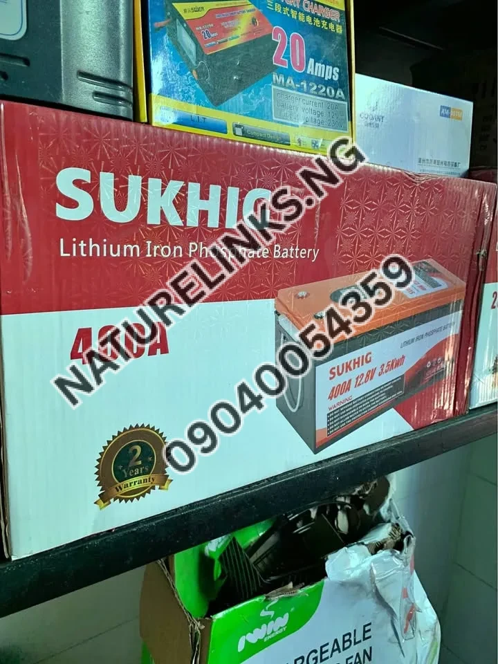 SUKHIG LITHIUM ION BATTERIE 400ah/12.8V Price in Nigeria SUKHIG LITHIUM ION BATTERIE 400ah/12.8V Price in Nigeria Nature Solar Global Limited