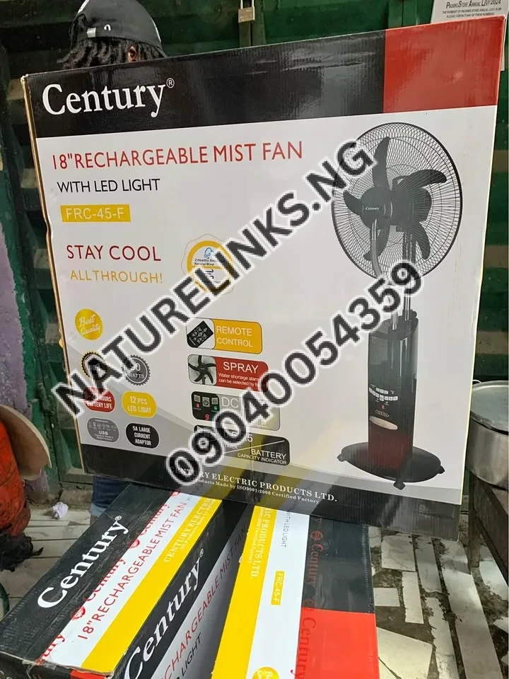 18β RECHARGEABLE MIST FAN Price in Nigeria 2 18β RECHARGEABLE MIST FAN Price in Nigeria Nature Solar Global Limited 2