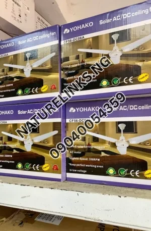 AC/ DC Solar ceiling fan Price in Nigeria Nature Solar Global Limited