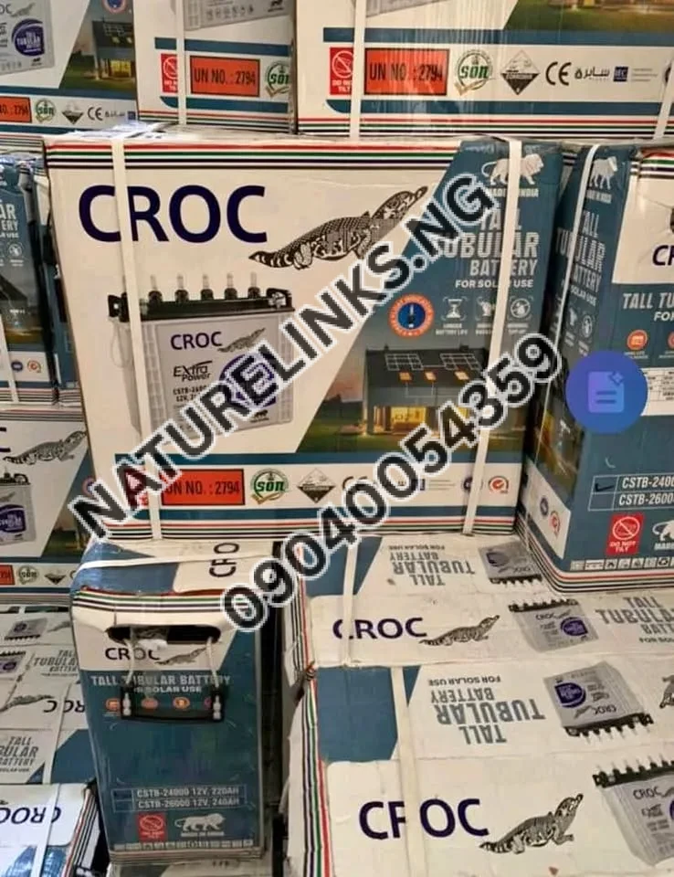 CROC TUBULAR BATTERY Price in Nigeria CROC TUBULAR BATTERY Price in Nigeria Nature Solar Global Limited
