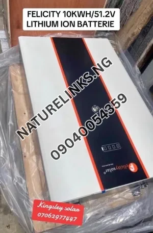 10kwh felicity lithium battery Price in Nigeria Nature Solar Global Limited 🇳🇬