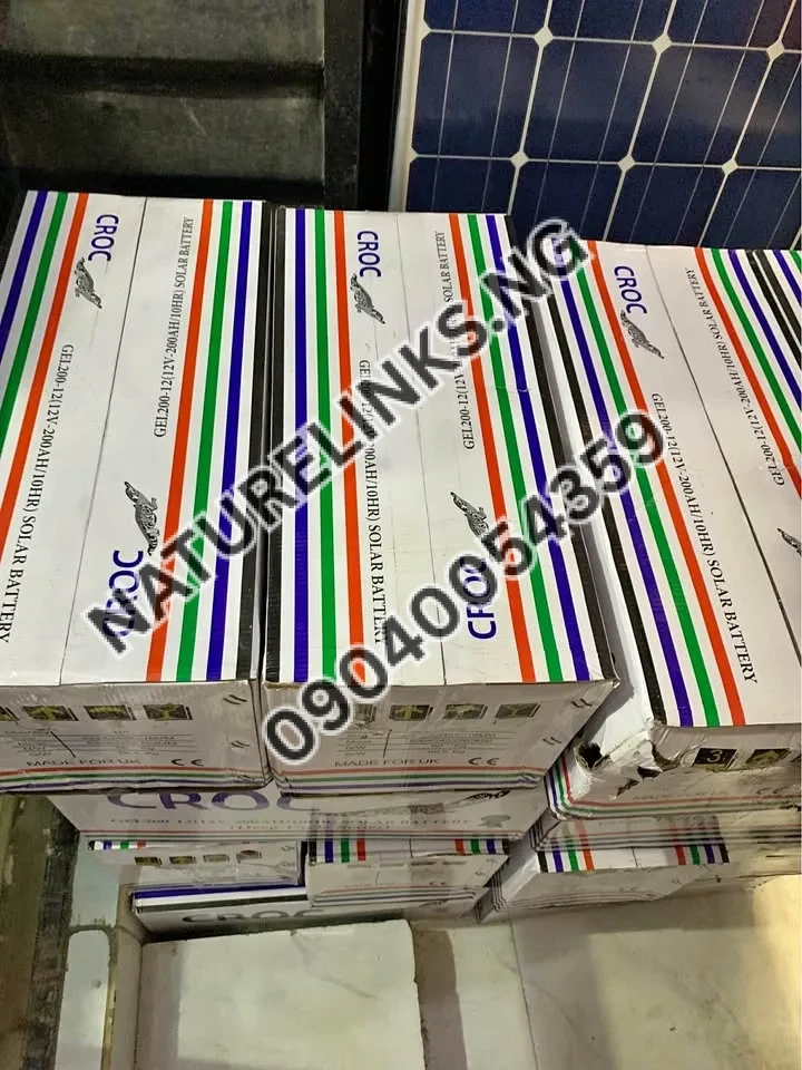 CROC SOLAR DEEP CYCLE BATTERY 200ah/12v Price in Nigeria 2 CROC SOLAR DEEP CYCLE BATTERY 200ah/12v Price in Nigeria Nature Solar Global Limited 2