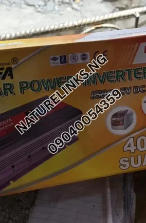 Jongfa 4000VA Solar Power Inverter Price in Nigeria Nature Solar Global Limited