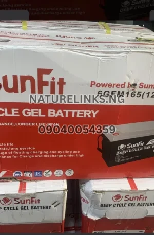 165AH SUNFIT GEL DEEP CYCLE BATTERY Price in Nigeria Nature Solar Global Limited 🇳🇬