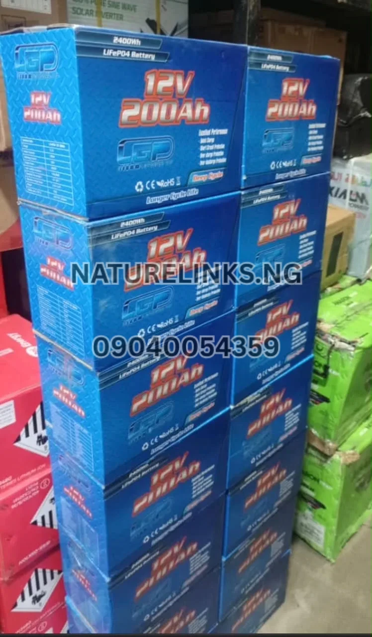 200AH/12V LGP LiFePO4 BATTERY (2400Wh) Price in Nigeria 2 200AH/12V LGP LiFePO4 BATTERY (2400Wh) Price in Nigeria Nature Solar Global Limited π³π¬ 2