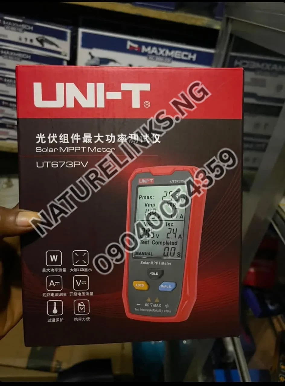 The UNI-T Solar MPPT Meter UT673PV Price in Nigeria The UNI-T Solar MPPT Meter UT673PV Price in Nigeria Nature Solar Global Limited