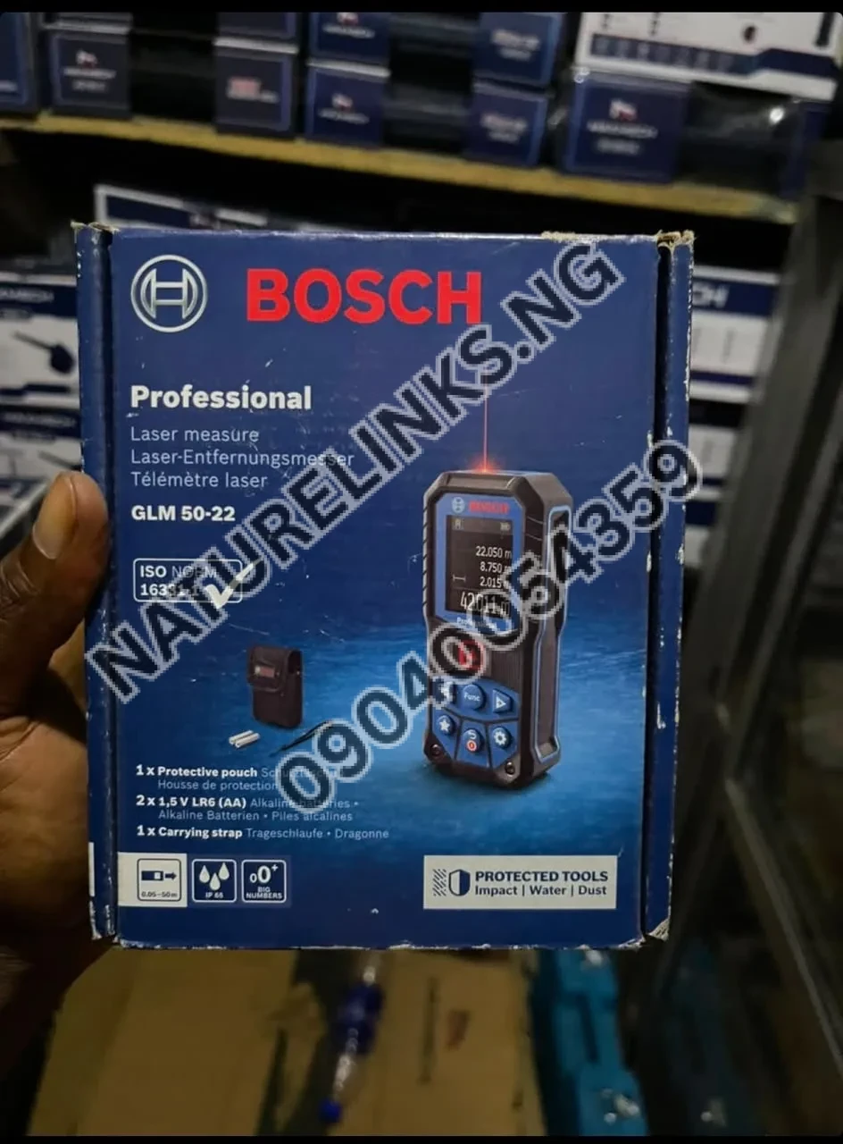 BOSCH Professional Laser Measure Laser-Entfernungsmesser Télémètre Laser GLM 50-22 Price in Nigeria BOSCH Professional Laser Measure Laser-Entfernungsmesser Télémètre Laser GLM 50-22 Price in Nigeria Nature Solar Global Limited 🇳🇬
