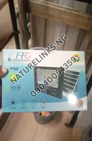 100W FFG SOLAR FLOOD LIGHT Price in Nigeria Nature Solar Global Limited