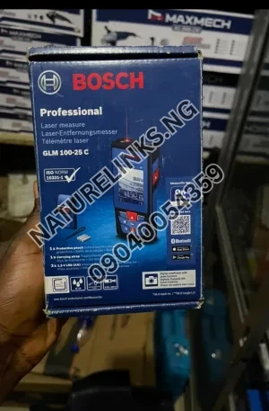 BOSCH Professional Laser Measure Laser-Entfernungsmesser Télémètre Laser GLM 100-25 CS Price in Nigeria Nature Solar Global Limited 🇳🇬
