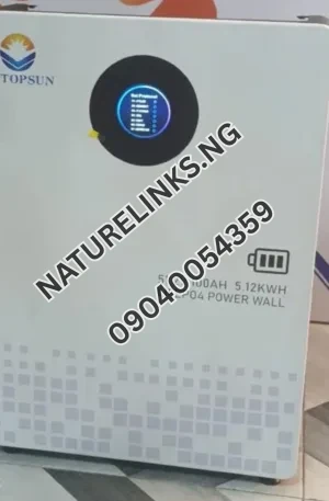 LVTOPSUN 5.12KWH Lithium-Ion Battery Price in Nigeria Nature Solar Global Limited