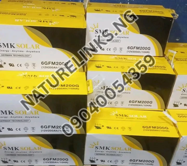 200Ah 12v SMK Gel Battery Price in Nigeria 200Ah 12v SMK Gel Battery Price in Nigeria Nature Solar Global Limited π³π¬