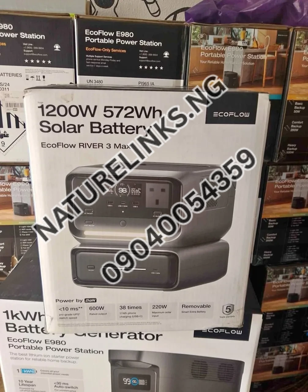 Ecoflow River 3 Max Power Station 572Wh Price in Nigeria Ecoflow River 3 Max Power Station 572Wh Price in Nigeria Nature Solar Global Limited π³π¬