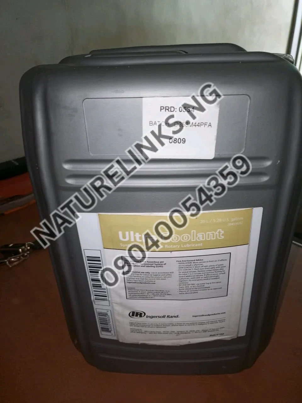 Ingersoll Rand Ultra Coolant LONG-LIFE Synthetic Rotary Coolant 38459582 Price in Nigeria Ingersoll Rand Ultra Coolant LONG-LIFE Synthetic Rotary Coolant 38459582 Price in Nigeria Nature Solar Global Limited π³π¬