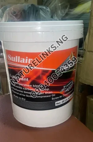 ‎SULLAIR SCREW COMPRESSOR OIL Price in Nigeria Nature Solar Global Limited 🇳🇬