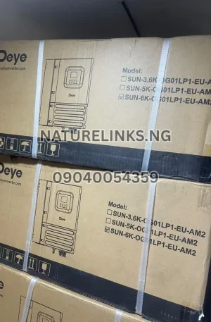 Deye 6kva 48v Solar Inverter SUN-6K-OG1LP1-EU-AM2 Price in Nigeria Nature Solar Global Limited 🇳🇬