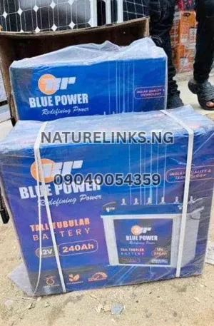 Blue Power 240ah 12v Tall Tubular Battery Price in Nigeria Nature Solar Global Limited 🇳🇬
