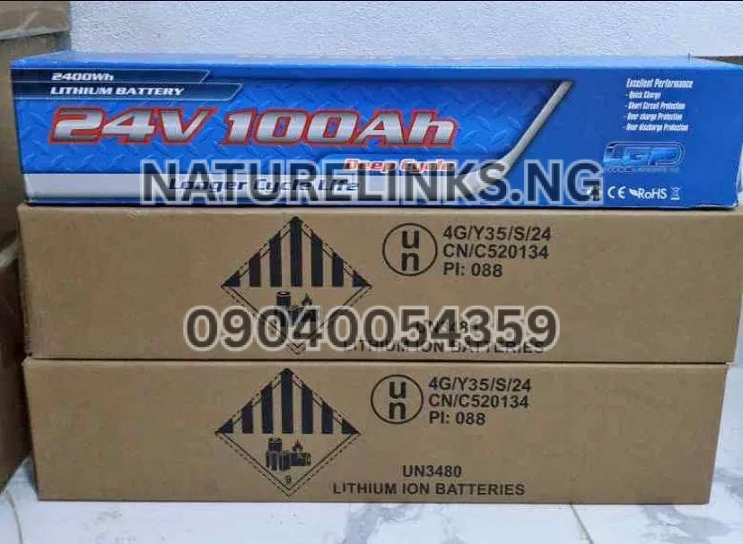 LGP 24v 100ah Lithium Ion Battery Price in Nigeria LGP 24v 100ah Lithium Ion Battery Price in Nigeria Nature Solar Global Limited