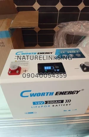 Cworth 12v 200ah LiFePO4 Battery Price in Nigeria Nature Solar Global Limited 🇳🇬