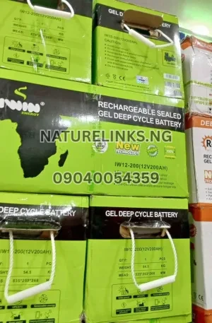 Iwin 12v 200ah gel battery Price in Nigeria Nature Solar Global Limited 🇳🇬