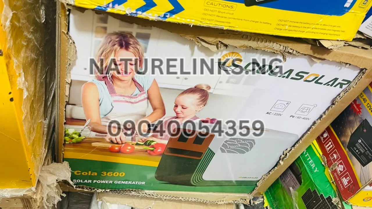 Cola3600 3.6Kwh Solar Generator Price in Nigeria Cola3600 3.6Kwh Solar Generator Price in Nigeria Nature Solar Global Limited