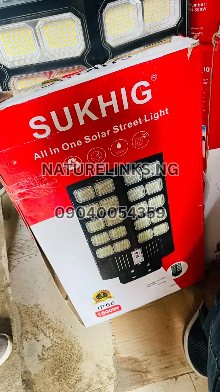 Sukhig 1500W All-in-One Solar Street Light Price in Nigeria 2 Sukhig 1500W All-in-One Solar Street Light Price in Nigeria Nature Solar Global Limited 2