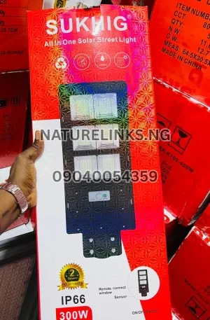 300W Sukhig High Quality Solar Street light Price in Nigeria Nature Solar Global Limited 🇳🇬