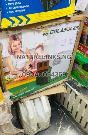 Cola 3600W Quality Solar Generator Price in Nigeria Nature Solar Global Limited 🇳🇬