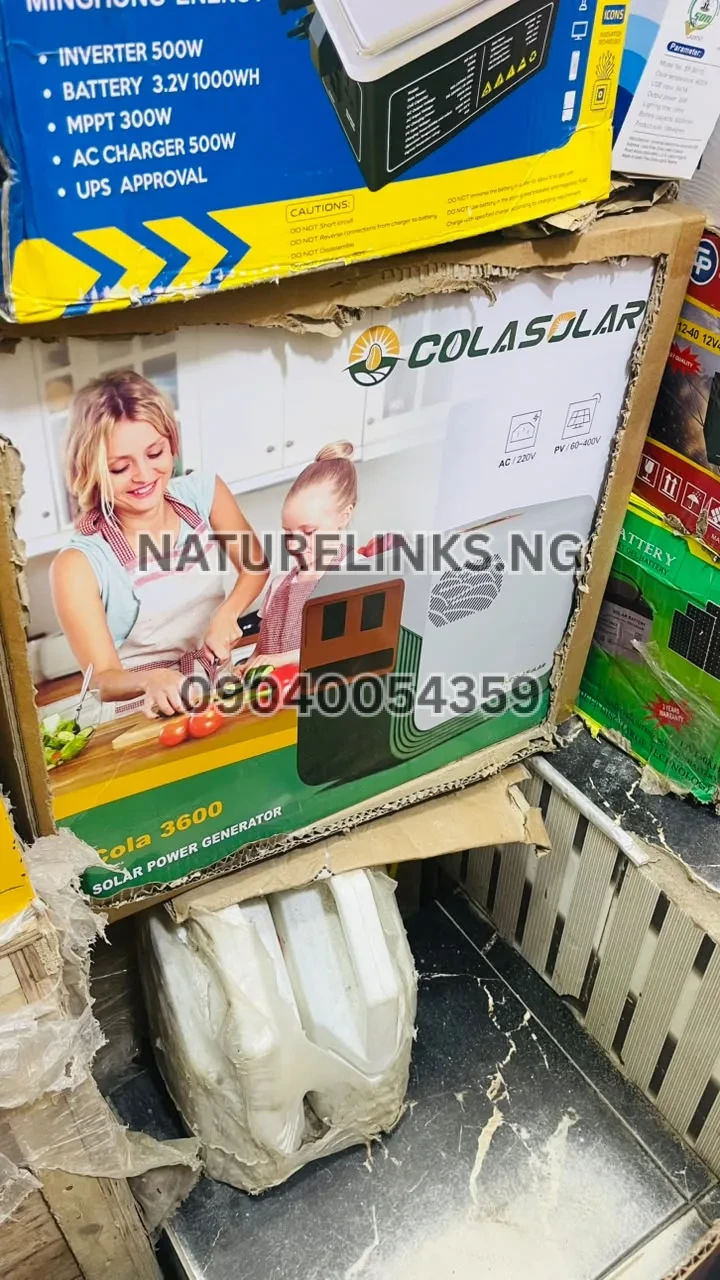 Cola 3600W Quality Solar Generator Price in Nigeria Cola 3600W Quality Solar Generator Price in Nigeria Nature Solar Global Limited π³π¬