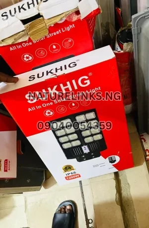 Sukhig 1200W Solar Street Light Price in Nigeria Nature Solar Global Limited 🇳🇬