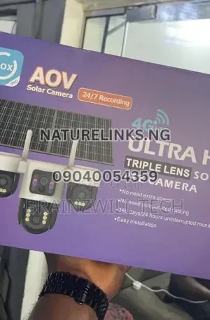Triple Lens Ubox Solar Camera [4G LTE] Price in Nigeria Nature Solar Global Limited 🇳🇬