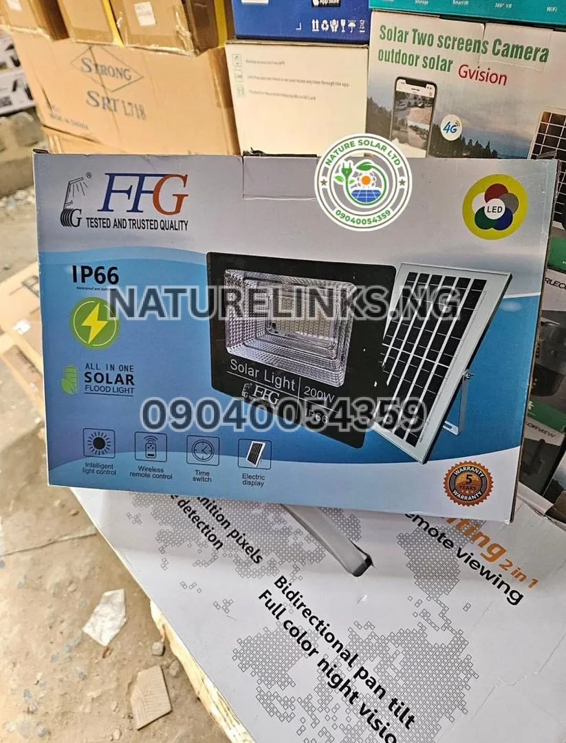 FFG 200W Solar Flood Light Price in Nigeria 2 FFG 200W Solar Flood Light Price in Nigeria Nature Solar Global Limited 2