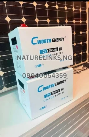 Cworth Energy 12V 200Ah Lithium Battery  Price in Nigeria Nature Solar Global Limited 🇳🇬