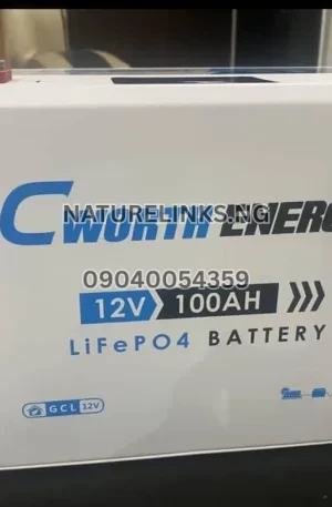 Cworth Energy 12V 100Ah Lithium Battery  Price in Nigeria Nature Solar Global Limited 🇳🇬
